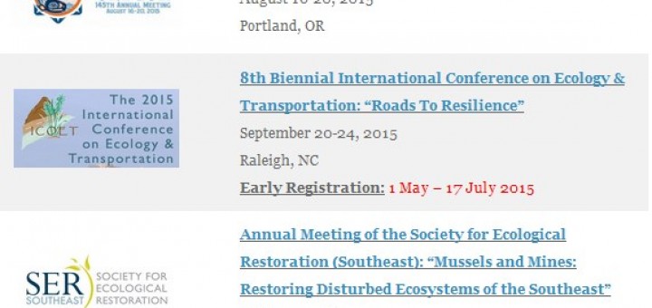 13 July 2015 Upcoming Conferences Screenshot
